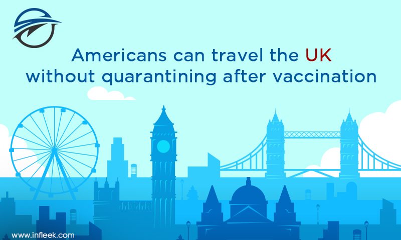 Americans can travel the UK without quarantining after vaccination